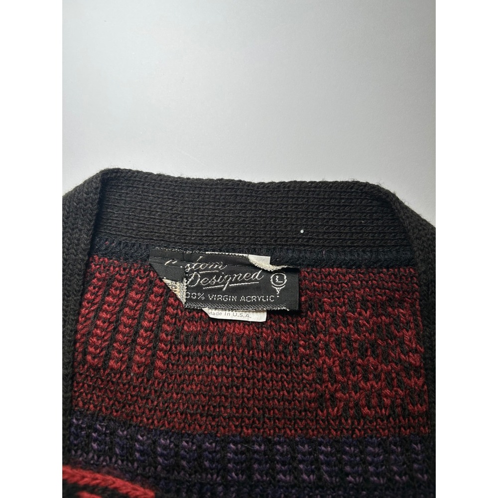 Mens Custom Designed Geometric Pattern Acrylic Bu… - image 6